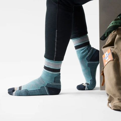 Hike Striped Mid Crew Socks
