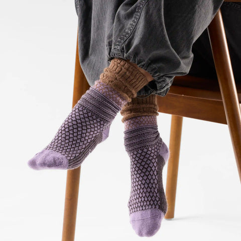 Women's Everyday Cozy Popcorn Cable Crew Socks