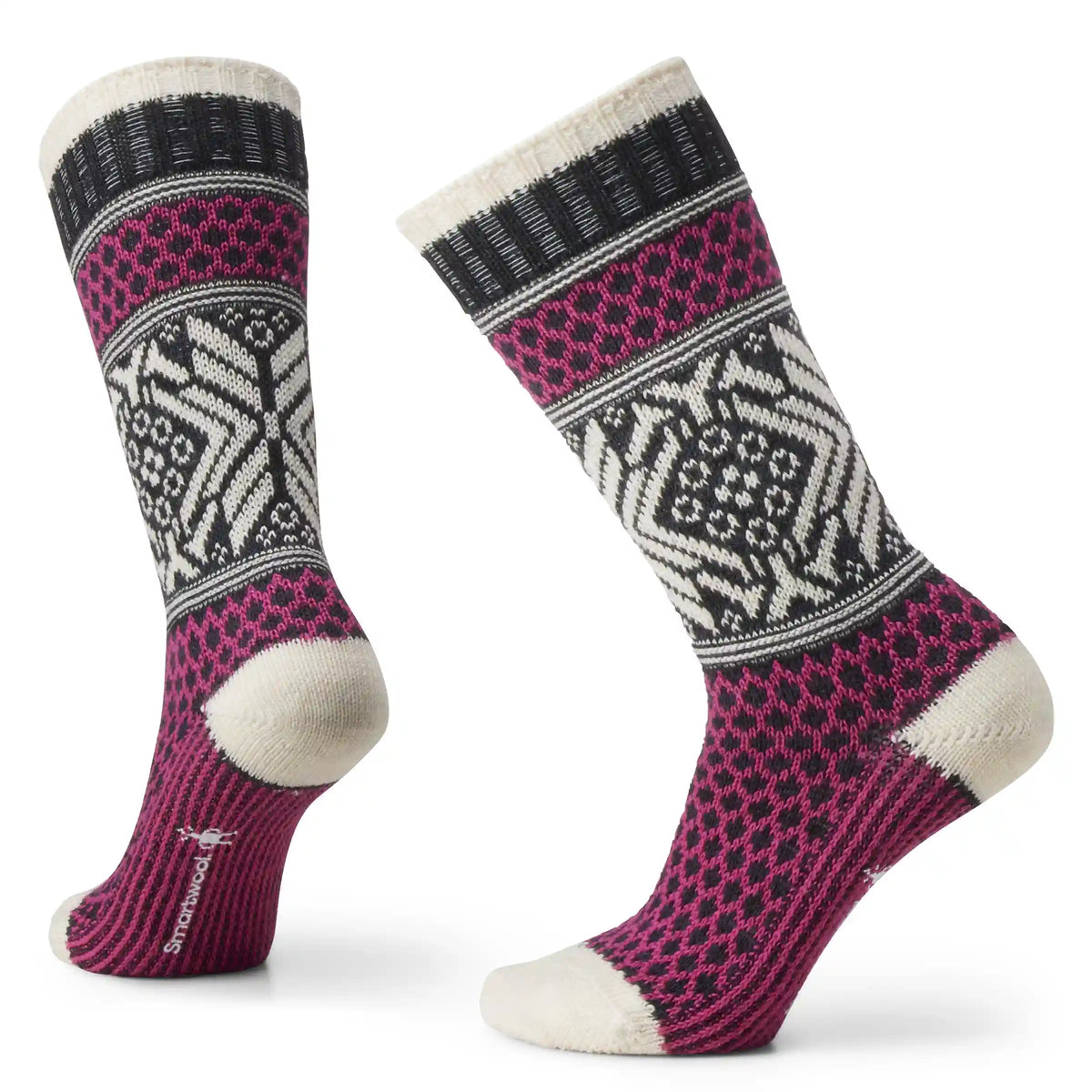 Women's Everyday Cozy Popcorn Snowflake Crew Socks
