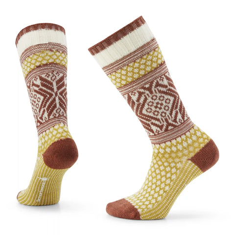 Women's Everyday Cozy Popcorn Snowflake Crew Socks