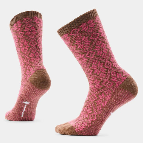Women's Everyday Cozy Traditional Snowflake Crew Socks