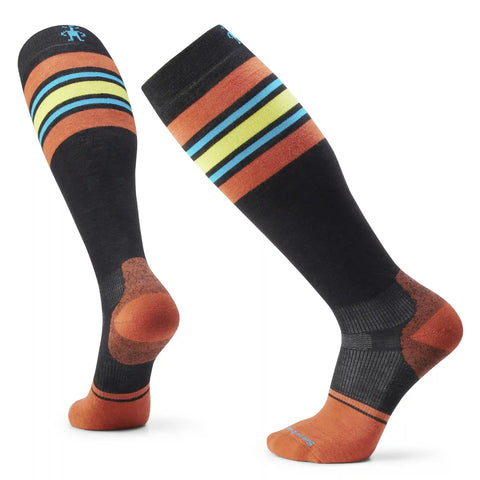 Snowboard Stripe Extra Stretch Over The Calf Socks