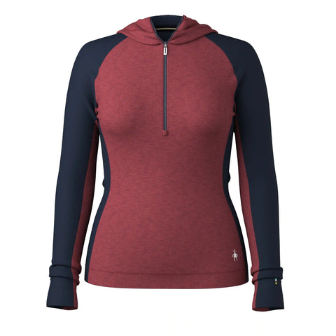 Women's Classic Thermal Merino Base Layer 1/2 Zip Hoodie