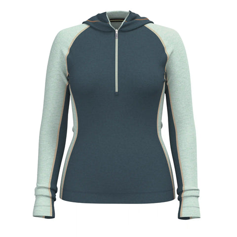 Women's Classic Thermal Merino Base Layer 1/2 Zip Hoodie