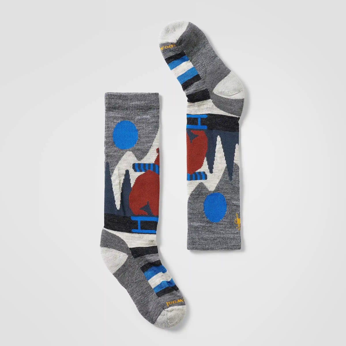 Kids' Ski Sleigh Bear Over The Calf Socks
