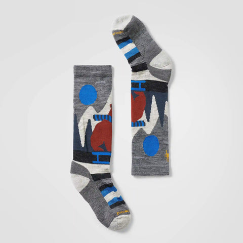 Kids' Ski Sleigh Bear Over The Calf Socks