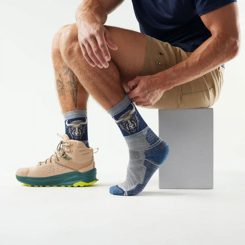Hike Bison Crew Socks
