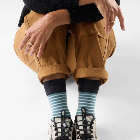 Women's Everyday Pin Stripe Crew Socks
